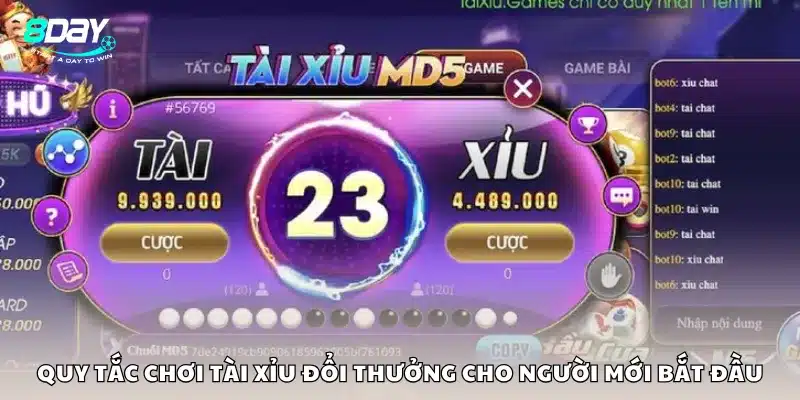 Quy tắc chơi tài xỉu đổi thưởng cho người mới bắt đầu